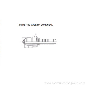 JIS Metric Male 60° Cone Seal 18611